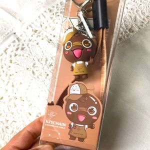 🖤NEW💕Keychain/Lanyard USB cable/ruller